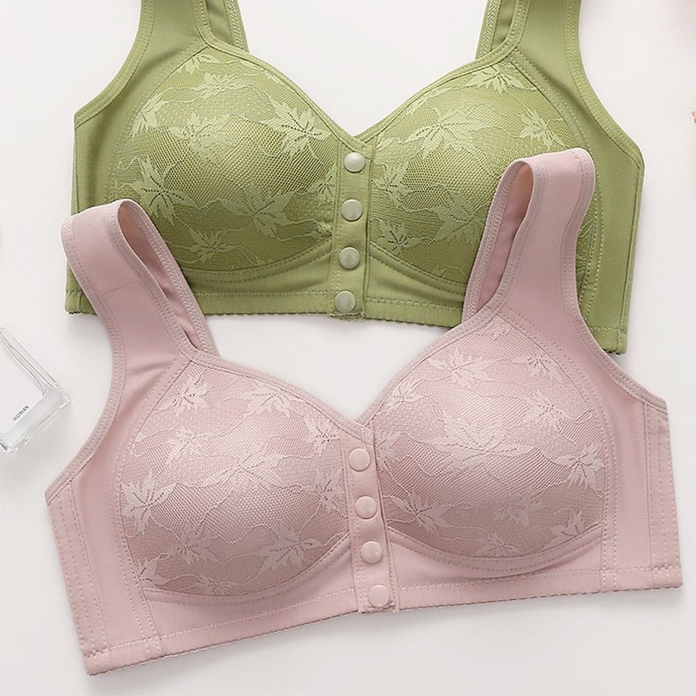 Cotton Bra Everyday - Casual Front Buckle Wireless Sports Bra