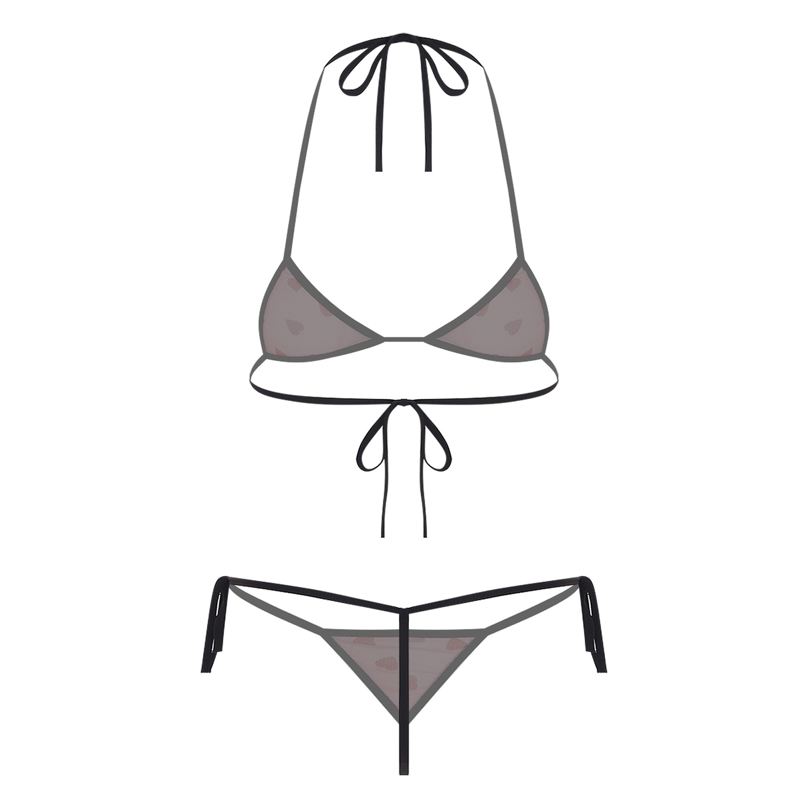 Womens Micro Mini Bikini Linge - Lace Bralette Set review and price