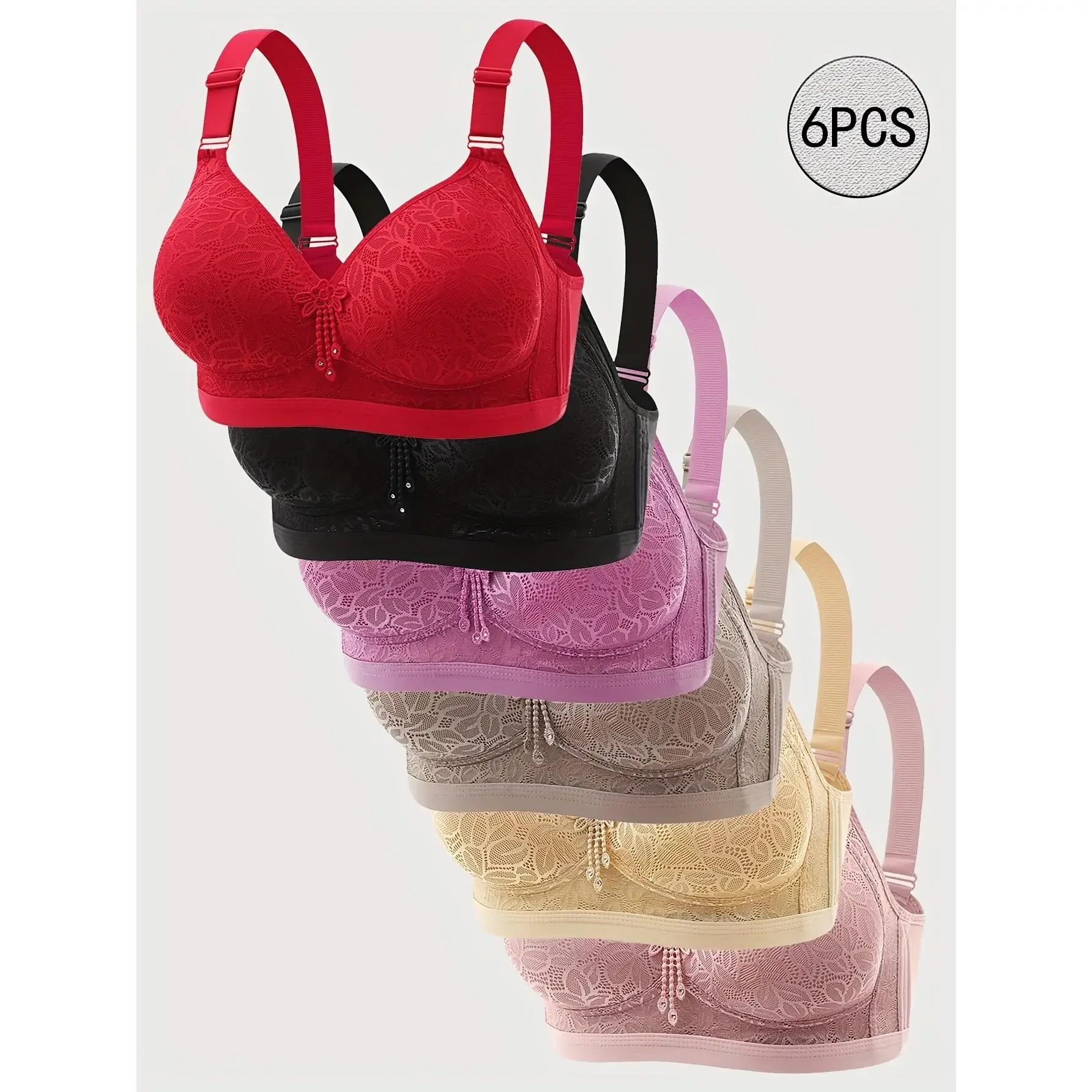 6pcs EssElegance Wire-Free Sea - T Shirt Bra Seamless review and price
